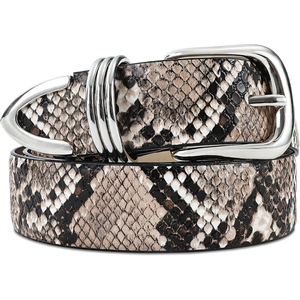 Cinturón de Cuero Genuino para Mujer, Accesorio de Cintura de Cuero de Grano Completo, Duradero, Etiqueta Personalizada OEM, Listo para Venta al por Menor en EE. UU. - Product Image 1