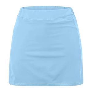 Jupe de sport pour femme en polyester respirant à taille élastique avec short intégré, pour la course et l'entraînement, longueur mini, design asymétrique - Product Image 5