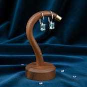 Pendientes de Aguamarina con Corte Esmeralda, Plata de Ley 925, Piedra de Nacimiento de Marzo, Elegante Gema Azul, Joyería Colgante, Regalo - Product Image 3