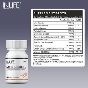 ไมโออินอซิทอล ซิงค์ โครเมียม แคปซูล อาหารเสริมสมุนไพรสำหรับผู้หญิงวัยผู้ใหญ่ รับผลิตแบบ OEM แบรนด์ส่วนตัว - Product Image 2