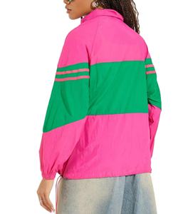 Chaqueta Cortavientos de Nailon con Logotipo Personalizado para Mujer, Otoño, Impermeable, Forro de Malla, Capucha con Bordado, Cierre de Cremallera Reversible - Product Image 2