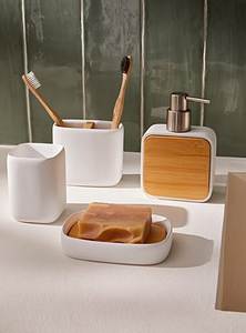 Raw Minimalist Bathroom Set Six-Piece Marble Wood Soap Dispenser <b>Toothbrush</b> <b>Holder</b> Cup Tray Soap Dish Easy To Clean Bath Decor - Product Image 5