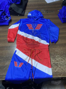 Vêtements de sport imprimés par sublimation intégrale, ensembles de survêtements unisexes, personnalisez votre propre logo - Product Image 4