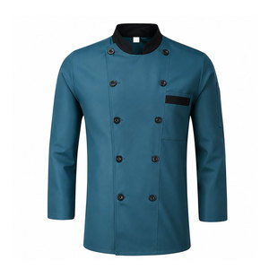 Veste de chef confortable et légère, conçue sur mesure pour le personnel de cuisine professionnel, en tissu léger, pour hommes. - Product Image 1