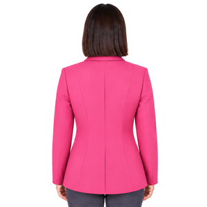 Chaqueta Ecuestre Rosa Coral para Mujer, Blazer de Equitación Elegante, Abrigo para Competencia Hípica, Personalizable, Venta al Por Mayor - Product Image 2