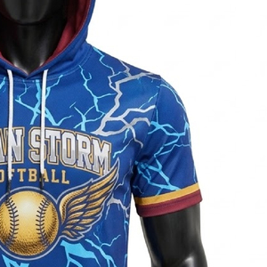 Custom Softball Team <b>Hoodie</b> Personalized Team <b>Name</b> Logo Number Warm Up Training Travel Comfortable Durable Oem Odm - Product Image 4