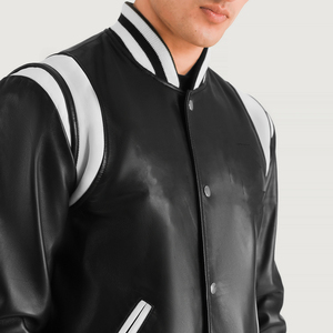 แจ็คเก็ต Letterman แบบ OEM ขายส่งจำนวนมาก รับผลิตแจ็คเก็ต Varsity ตามสั่งสำหรับโรงเรียน ทีมกีฬา คุณภาพส่งออก - Product Image 5