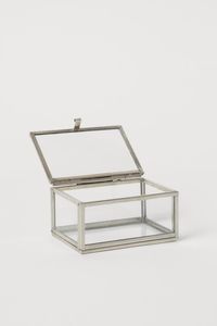 Metal And Glass Jewelry Box With Stylish Design For Luxury Home Decor And Jewelry Storage Needs - Product Image 2
