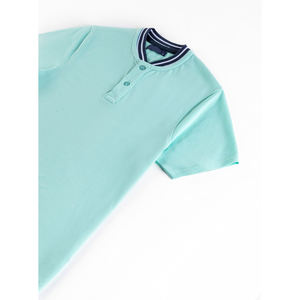 Polo noir personnalisé de haute qualité avec logo/Polo en coton épais brodé/Polo de sport pour homme et femme, vente en gros - Product Image 4