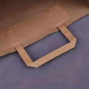 Sacs en papier kraft en gros avec poignées plates, logo personnalisé, plusieurs tailles, fourniture directe d'usine - Product Image 6