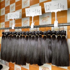 วิกผมแท้สำหรับคนผมตรงส่วนบนของเส้นผมสีดำธรรมชาติ - Product Image 4