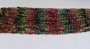 ลูกปัดทัวร์มาลีนธรรมชาติทรงเหรียญเจียระไนหลายเหลี่ยมขนาด 6 มม. หลากสี ลูกปัดพลอยทัวร์มาลีน ลูกปัดทัวร์มาลีนทรงเหรียญลายแตงโม - Product Image 5