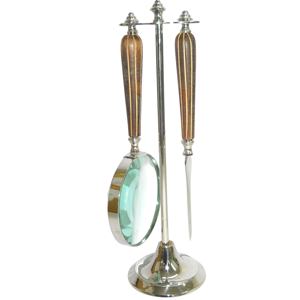 Artesanía India 2025 nuevo diseño de alta calidad Vintage latón lupa color bronce antiguo para leer al por mayor - Product Image 1