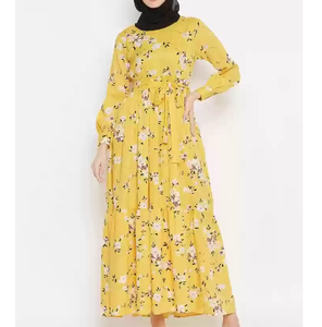 Stripes Color block Abaya Printed Design Fancy Kaftan Abaya Stylish Borka Comfortable Breathable Abayas <b>for</b> Womens Wholesale - Product Image 2