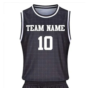 100% polyester made High quality basketball uniforms New design custom basketball kit jersey tank top wear - Product Image 4