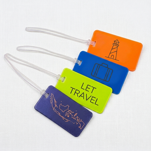 Etiquetas de equipaje de PVC para viaje, etiquetas de identificación de goma suave personalizadas para uso comercial y promocional - Product Image 2
