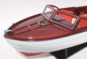 Gia Nhien Fabricante Diseño personalizado Bajo MOQ CHRIS CRAFT SEA SKIFF MODELO DE MADERA BARCO-MODELO DE NAVE DE MADERA-ARTESANÍA - Product Image 4