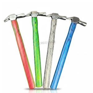 Martillo de Herrador Profesional con Mango de Madera y Cabeza de Acero Inoxidable para Dar Forma y Ajustar Herraduras, Cuidado de Pezuñas y Clavado - Product Image 1
