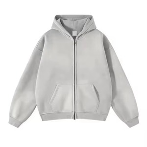 Custom Luxury Embroidery Hoody Streetwear Hoodies Fleece Blank Vintage Oversized Acid Wash Sun Faded Distressed Zip up Hoodies - Product Image 1
