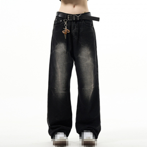 Pantalon en denim tissé de qualité supérieure pour hommes, coupe confortable, tissu en coton durable pour un usage quotidien décontracté, fabrication sur mesure - Product Image 6