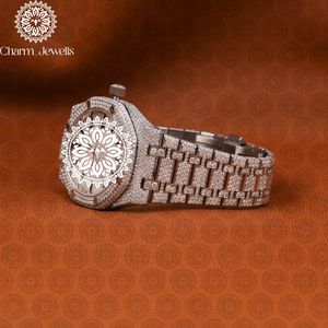 Reloj de Lujo para Hombre Charm_Jewells, de Acero Inoxidable, Movimiento Mecánico, Cierre Oculto con Botón, Correa de 20 mm, Luminoso, Fecha Automática, 40 mm - Product Image 3