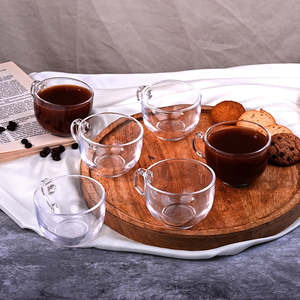 Juego de 6 Tazas de Té Redondas de Vidrio Transparente - Product Image 1