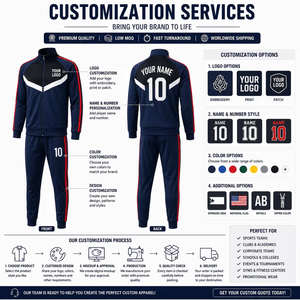 Custom Adults <b>Summer</b> Tracksuit Set <b>Men</b> Full Zip Waterproof 100% Polyester Hooded Training <b>Jacket</b> Elastic Waist Jogger Pants Team - Product Image 4