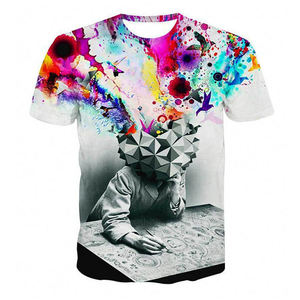 Men's T-<b>Shirts</b> High Quality O-Neck Short Sleeve Quick-Drying Sublimation Printed Casual Regular Fit Knitted Fabric 100% - Product Image 2