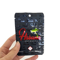 Sacs d'Emballage Personnalisés en Mylar Alimentaire Anti-Odeur, Doux au Toucher, en Feuille d'Aluminium avec Fermeture Éclair et Barrière, Format 3.5g