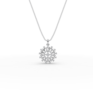 จี้เพชรทองคำสังเคราะห์ทรงซันเบิร์สต์ เครื่องประดับหรูหราสง่างาม - Product Image 6