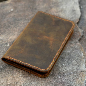 Portefeuille à enveloppes en cuir véritable de qualité supérieure, fermeture éclair sécurisée, compartiments spacieux, design minimaliste pour la gestion budgétaire et les voyages. - Product Image 2
