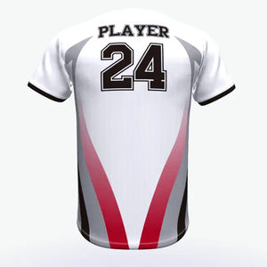 Camiseta de Béisbol para Hombre de Primera Calidad, Lisa, 100% Poliéster, Secado Rápido, Transpirable, Diseño Personalizable, Servicio OEM - Product Image 3