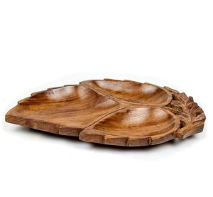 Bandeja de Servir de Madera Hecha a Mano con 4 Compartimentos - Product Image 6