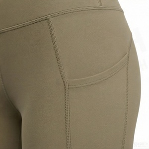 High Waist Seamless <b>Leggings</b> Full Length Solid Color <b>With</b> <b>Pockets</b> Stretch Breathable Soft Comfortable Tummy Control Women's Yoga - Product Image 5