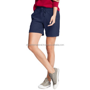 Pantalones cortos de verano de felpa francesa para mujer de alta calidad, diseño personalizado, tejido forrado, 100% funciona, fabricación profesional OEM - Product Image 6