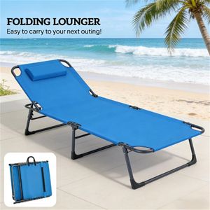Sedia a Sdraio Blu per Esterni, Versatile per Prendere il Sole e per Cortili, Sedia da Spiaggia - Product Image 2