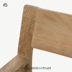 Silla de Comedor de Madera de Teca Sólida Personalizada OEM con Asiento Tejido en Lino, Diseño Moderno Minimalista para Uso en Restaurantes y Hoteles - Product Image 3