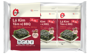 Bocadillo de Algas Marinas Sazonadas para Barbacoa Coreana 5g Venta al por Mayor y OEM O'food |   Alga Marina Sazonada - Sabor Barbacoa |   Comida Lista Para Comer - Product Image 2