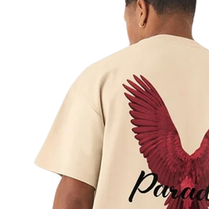 เสื้อยืดผู้ชายลายกราฟิก คอกลม แขนสั้น ลายพิมพ์นกอินทรี สไตล์ลำลอง สตรีทแวร์ ลายกราฟิกด้านหน้าและด้านหลัง เสื้อผ้าแฟชั่นขายส่ง - Product Image 4