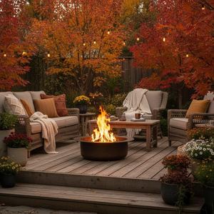 Cast Iron <b>Fire</b> Pit Wood Burning <b>Outdoor</b> Heating Classic Style Freestanding <b>Fire</b> Bowl for Patio Backyard Garden - Product Image 5