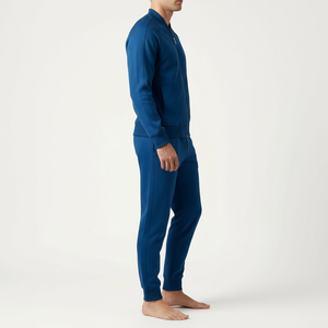 Custom Men Tracksuit Set <b>Jacket</b> and Jogger Pants Gym Training Tracksuit with Custom Logo OEM Factory - Product Image 3