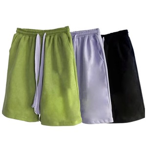Pantalones Cortos Casuales para Hombre, Antiarrugas, de Secado Rápido, Impermeables, Transpirables, de Color Sólido, con Logotipo Bordado, Cintura con Cordón Ajustable, Corte Medio - Product Image 3