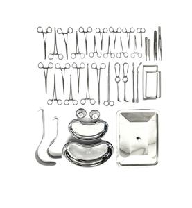 Dentavex DC-S-9 Juego de Instrumentos de Cirugía General de Acero Inoxidable de 38 Piezas con Certificación CE ISO13485 para Apendicectomía y Procedimientos de Hernia - Product Image 1
