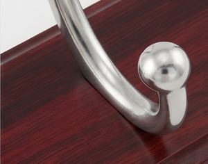 Premium Wooden Wall Mount <b>Hook</b> Rack With Stainless Steel <b>Hooks</b> Classic Design For Clothing Storage Stylish Home Decor - Product Image 2