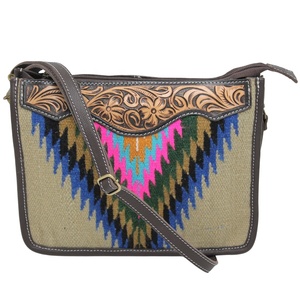 กระเป๋าหนังแท้สไตล์ตะวันตก ลายพิมพ์ขนสัตว์ งานแฮนด์เมด กระเป๋าสะพายไหล่ผู้หญิง สไตล์โบฮีเมียน กระเป๋าถือแบบดั้งเดิม - Product Image 5