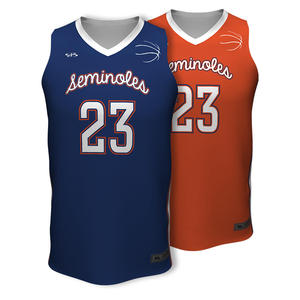 Camiseta sin mangas de baloncesto con logo personalizado para hombre, cuello en V, estampado sublimado 23, poliéster transpirable - Product Image 1