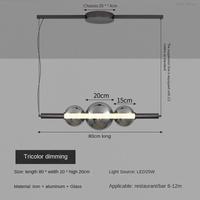 Suspension LED ovale moderne et personnalisable en verre de style nordique pour restaurant, bar ou comptoir, petite, à intensité variable, blanc chaud, réglable