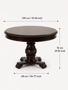 Ensemble table et chaises en bois de luxe OEM ODM pour un intérieur élégant et des moments de rassemblement familiaux confortables, fournisseur indien - Product Image 4