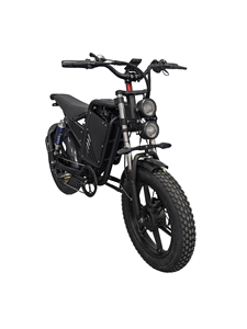 Vélo de ville et de montagne électrique au lithium de 20 pouces, 7 vitesses, moyeu arrière sans balais, 48V 15Ah, suspension avant en acier, double suspension - Product Image 6