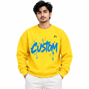 เสื้อสเวตเชิ้ตผ้าฝ้ายฟลีซพรีเมียมสำหรับผู้ชาย ทรงโอเวอร์ไซส์ คอกลม ไหล่ตก พิมพ์ลายกราฟิกตามสั่ง สไตล์ลำลอง สตรีทแวร์ ขายส่งจากสหรัฐอเมริกา - Product Image 4